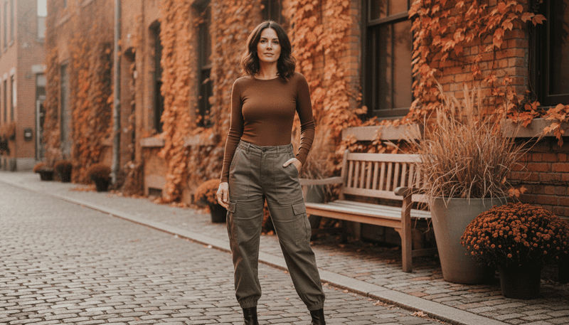 Chocolate Brown + Olive Green