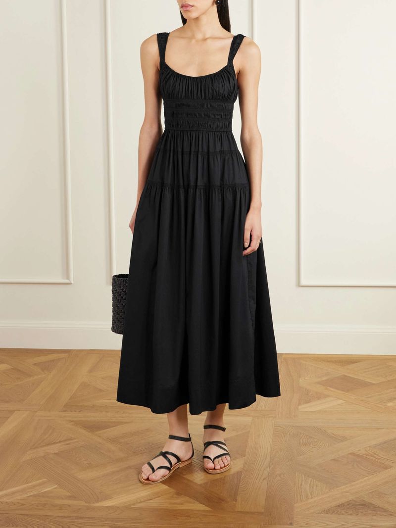 DÔEN Windsor Smocked Midi Dress