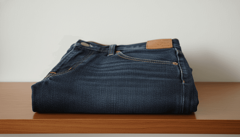 Dark Wash Straight-Leg Jeans