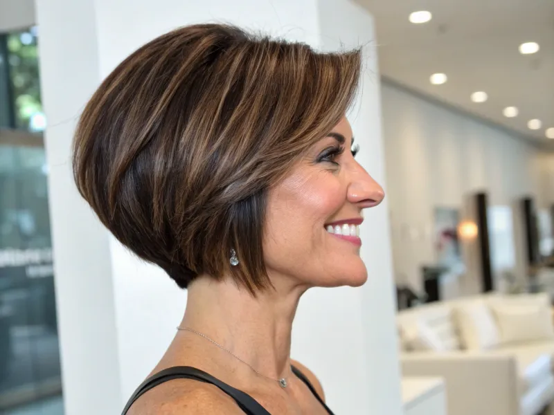 Ear-Length Bob with Stacked Back
