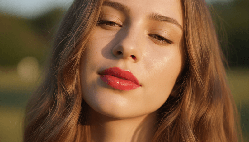 Glossy Cherry Lips