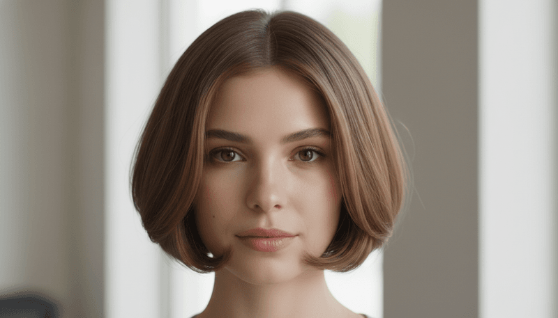Jaw-Length Bob with Tucked Ends