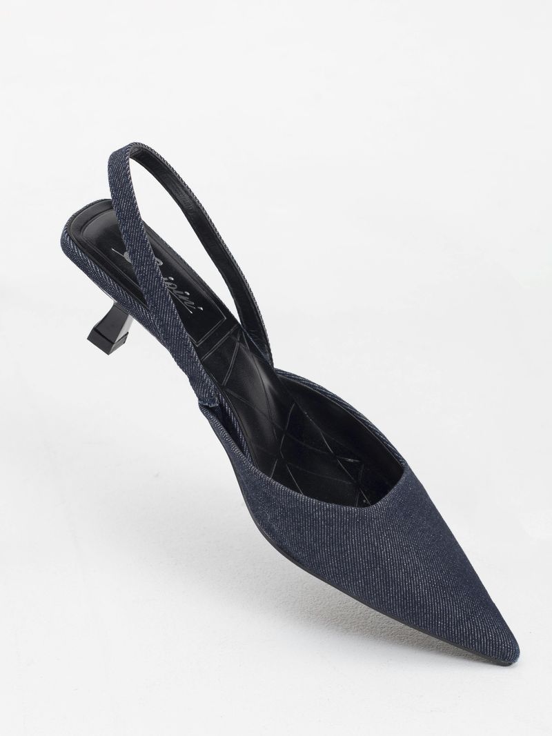 Kitten-Heel Slingbacks