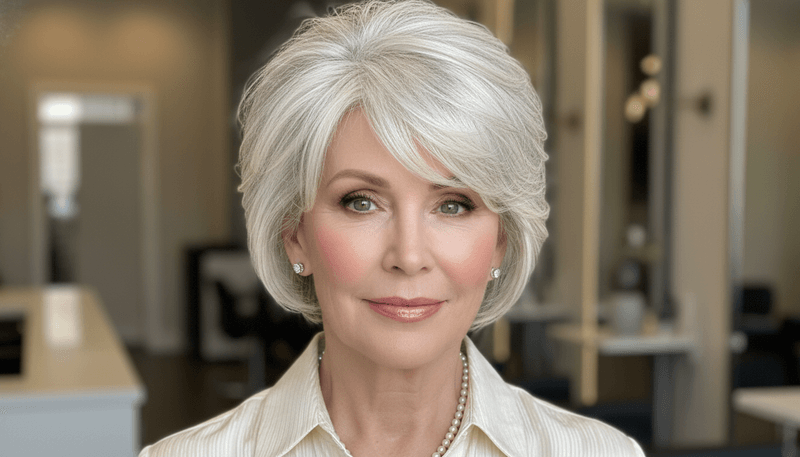 Layered Crop with Side Bangs