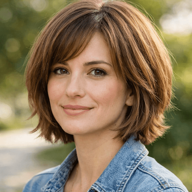 Layered Jawline Cut