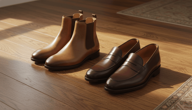 Leather Loafers or Chelsea Boots