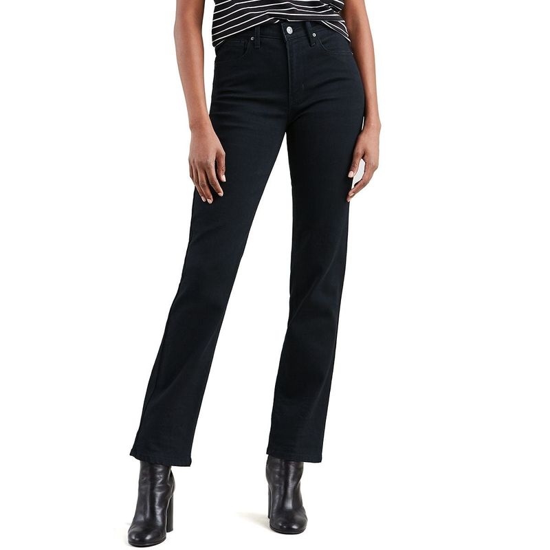Levi's 724 Soft Black Straight Jeans