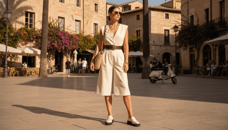 Lightweight Vest + Bermuda Shorts