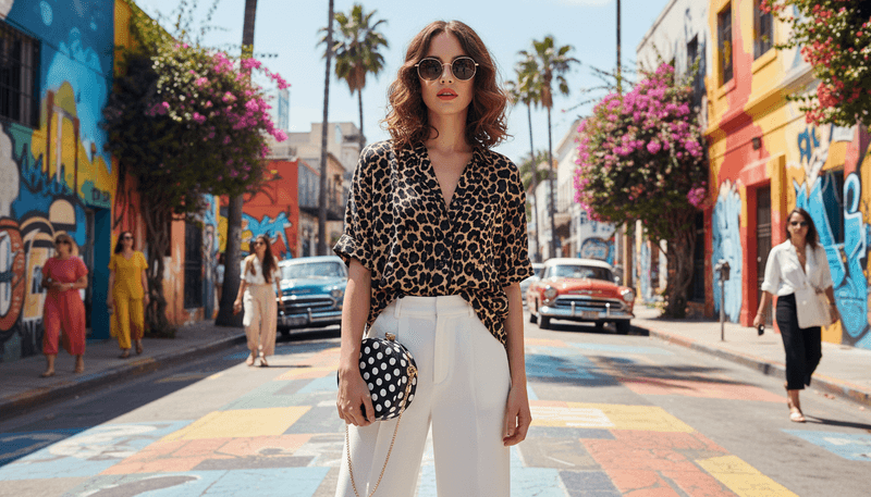 Mixed with Stripes or Polka Dots for a Fashion-Insider Approach