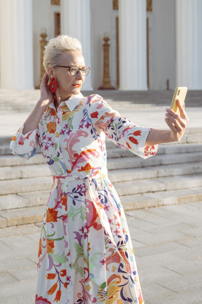 Oversized Floral Print Dresses