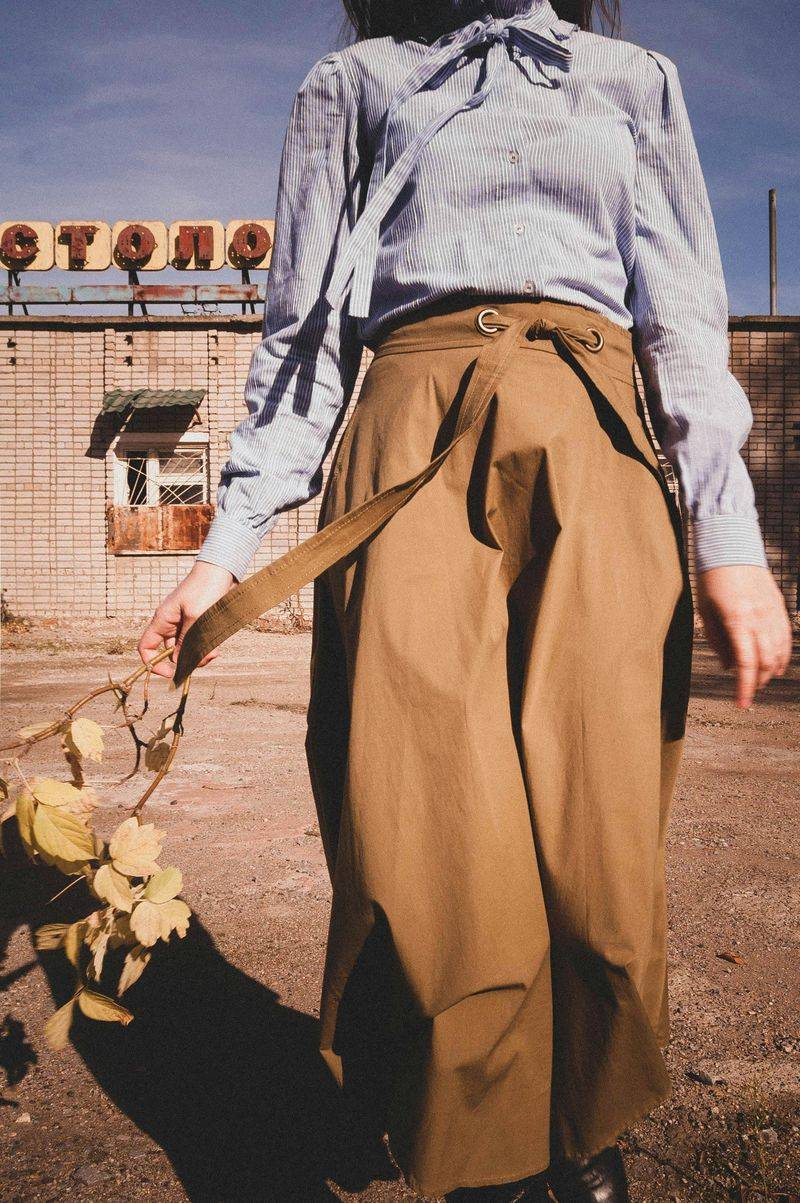 Pleated Khaki Pants