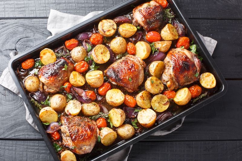 Ranch Sheet Pan Chicken & Veggies