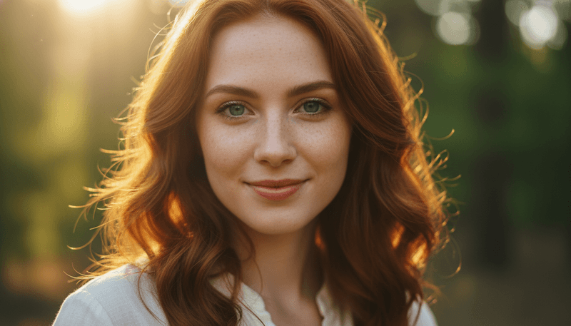 Red Hair + Blue Eyes