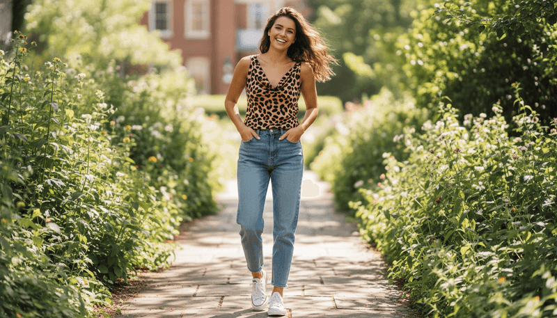 Relaxed Denim and Vintage-Inspired Basics for a Laid-Back Vibe
