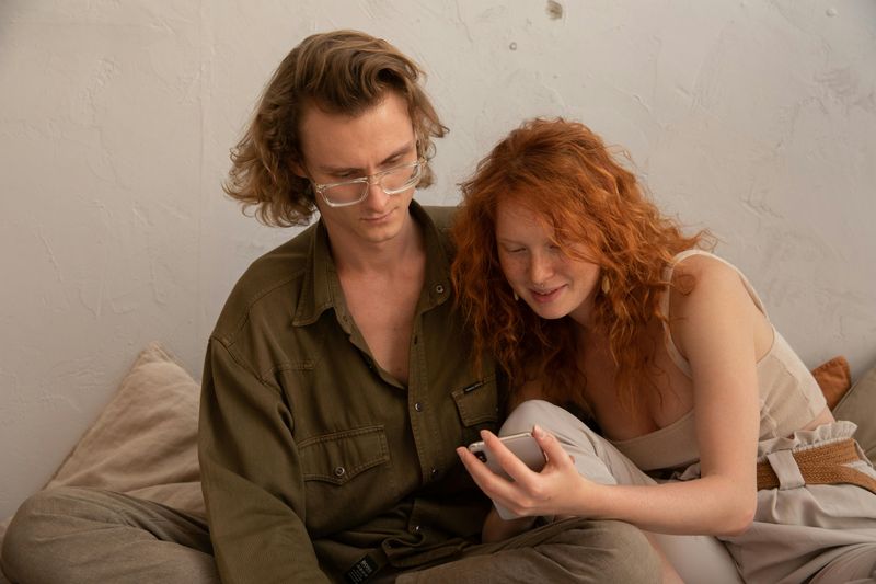 She Turns to Her Phone More Often