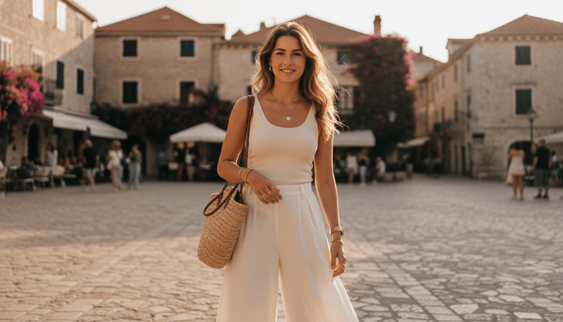 Tank Top + Wide-Leg Pants