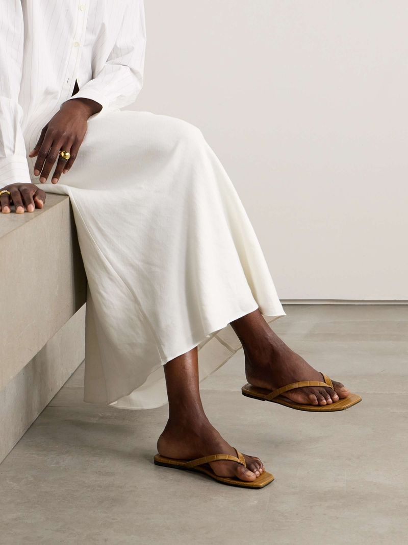 Toteme Leather Flip-Flops