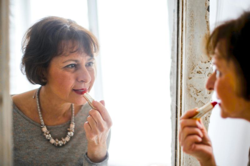 Wearing Dark, Heavy Lipstick Shades