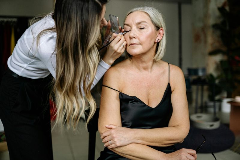 You rely less on heavy makeup