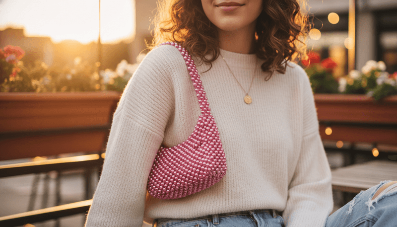 A Beaded Shoulder Bag