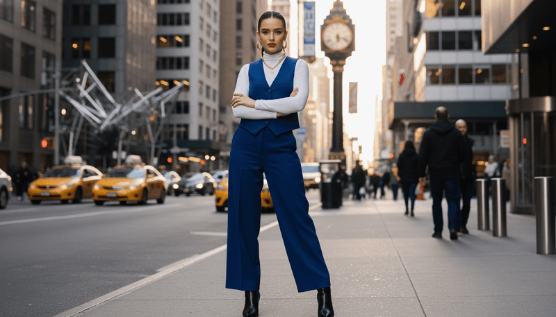 A Matching Vest-and-Trouser Set