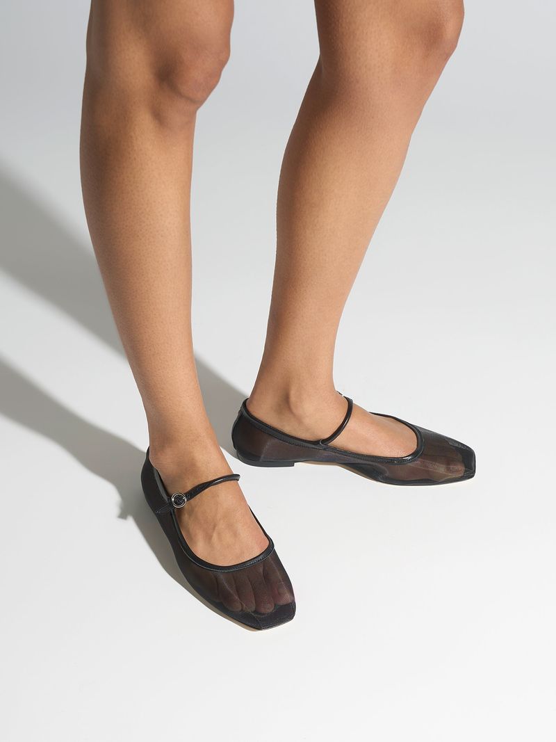 Aeyde Mesh or Mary Jane Flats