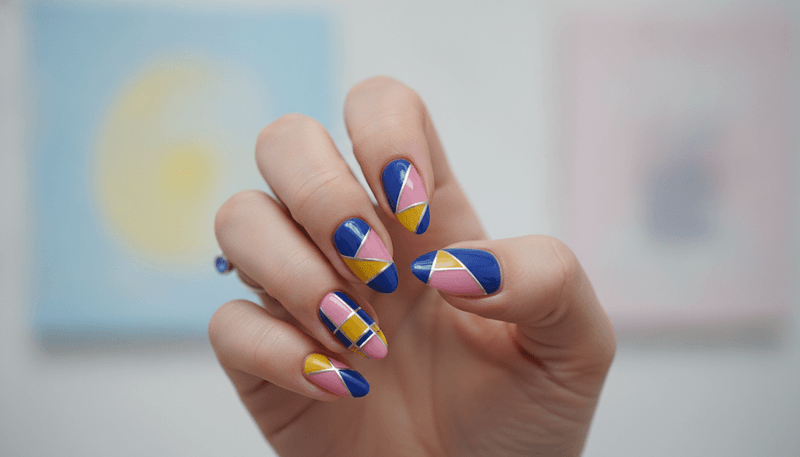 Color-Blocked French Tips
