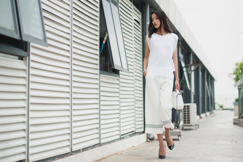 Culottes + Crisp White Shirt
