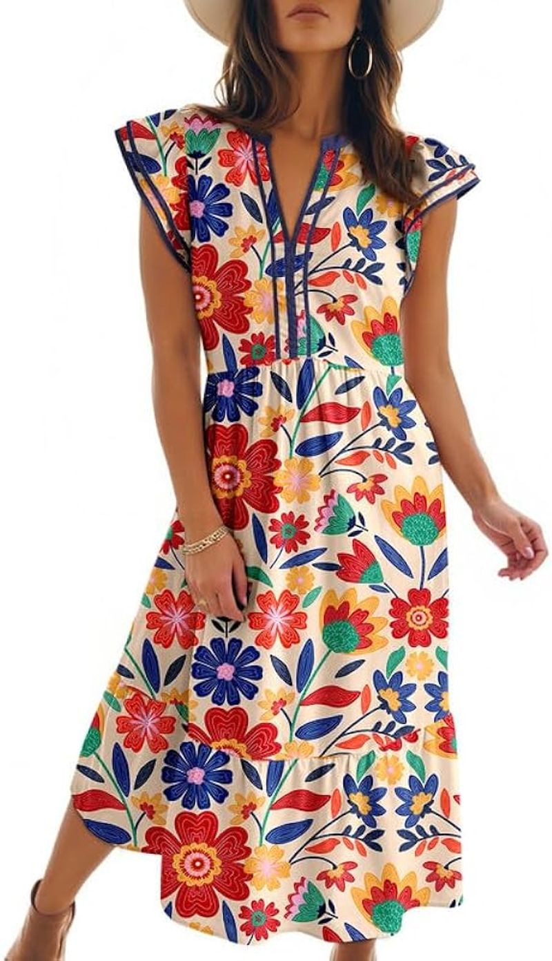 Dokotoo Floral Midi Dress