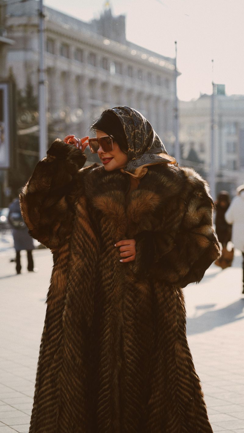 Fur Coats Worn as Status Symbols