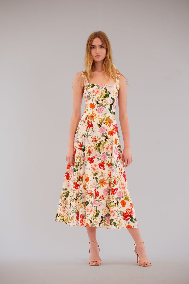 Julia Jordan Floral Midi Sundress