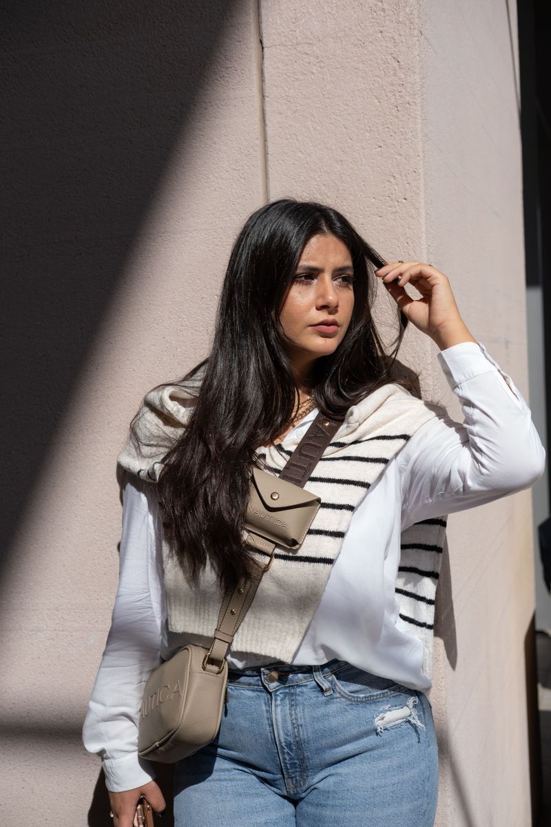 Layer a Sweater Over Your Shoulders