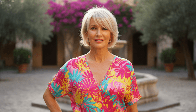 Layered Crop with Side-Swept Fringe