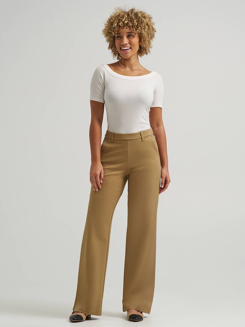 Lee Women's Ultra Lux Comfort Wide-Leg Pants