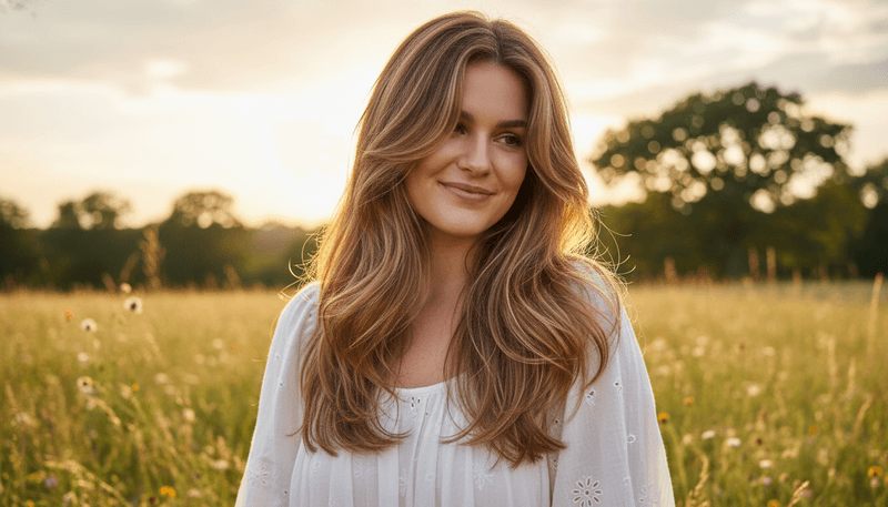 Long Butterfly Cut – Flattering on Round Faces