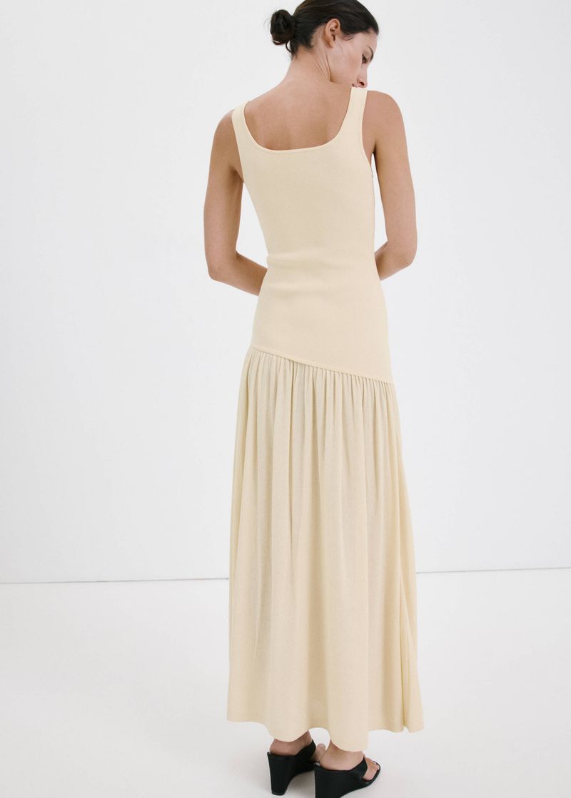 Mango Asymmetrical-Cut Knit Dress