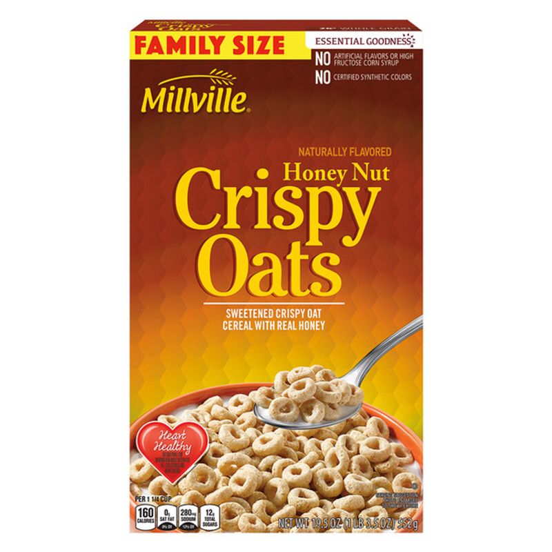 Millville Family Size Honey Nut Crispy Oats