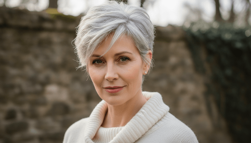 Natural Gray Textured Crop
