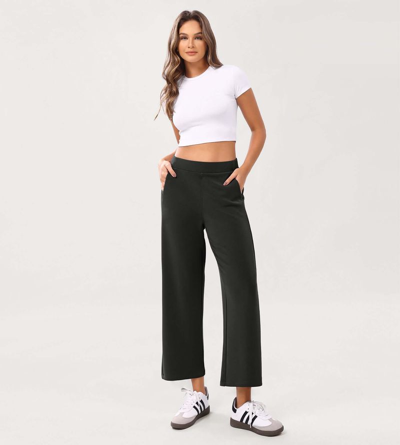 Ododos High-Waisted Cropped Pants