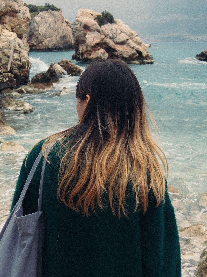 Ombre with a Harsh Line of Demarcation