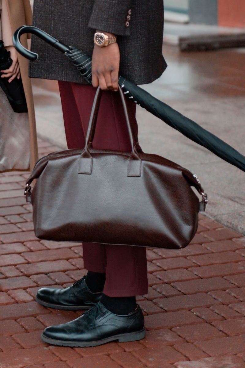 Personalized Leather Weekender Bag