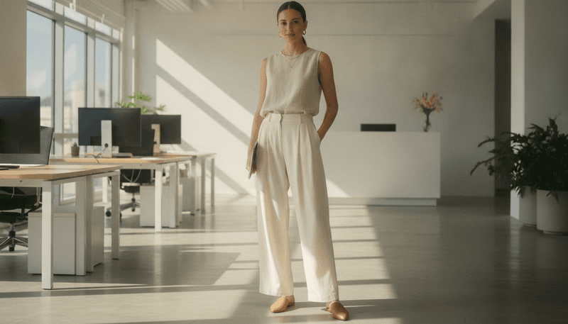 Relaxed Pleated Trousers