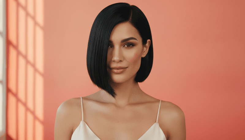 Sharp Blunt Bob – Ideal for Longer Face Shapes
