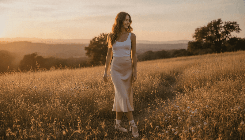 Slip Midi Skirts