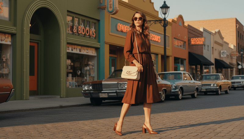 The Drop-Waist Dress + Retro Sunglasses