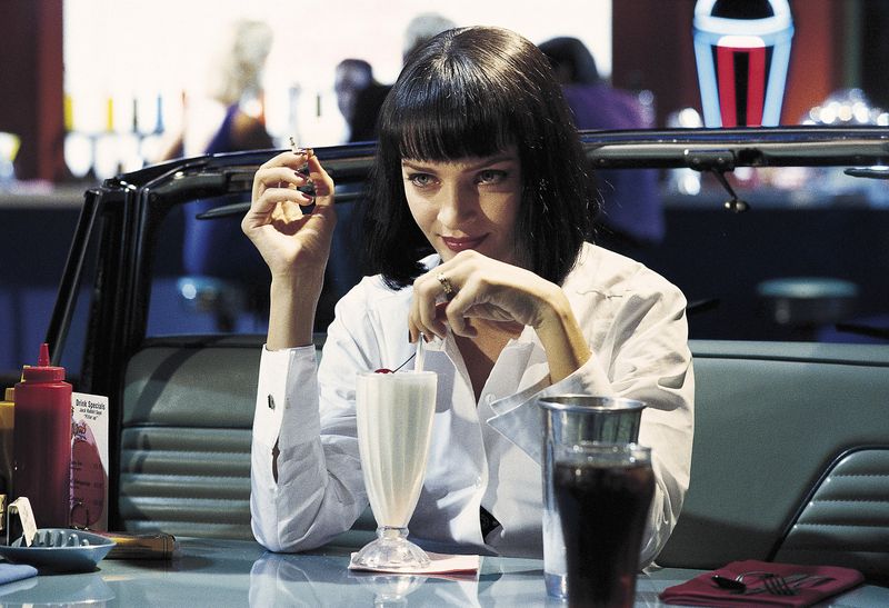 Uma Thurman's Sharp Black Bob — Pulp Fiction (1994)