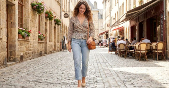 7 Chic Blouse-and-Jeans Outfits Inspired by European Style