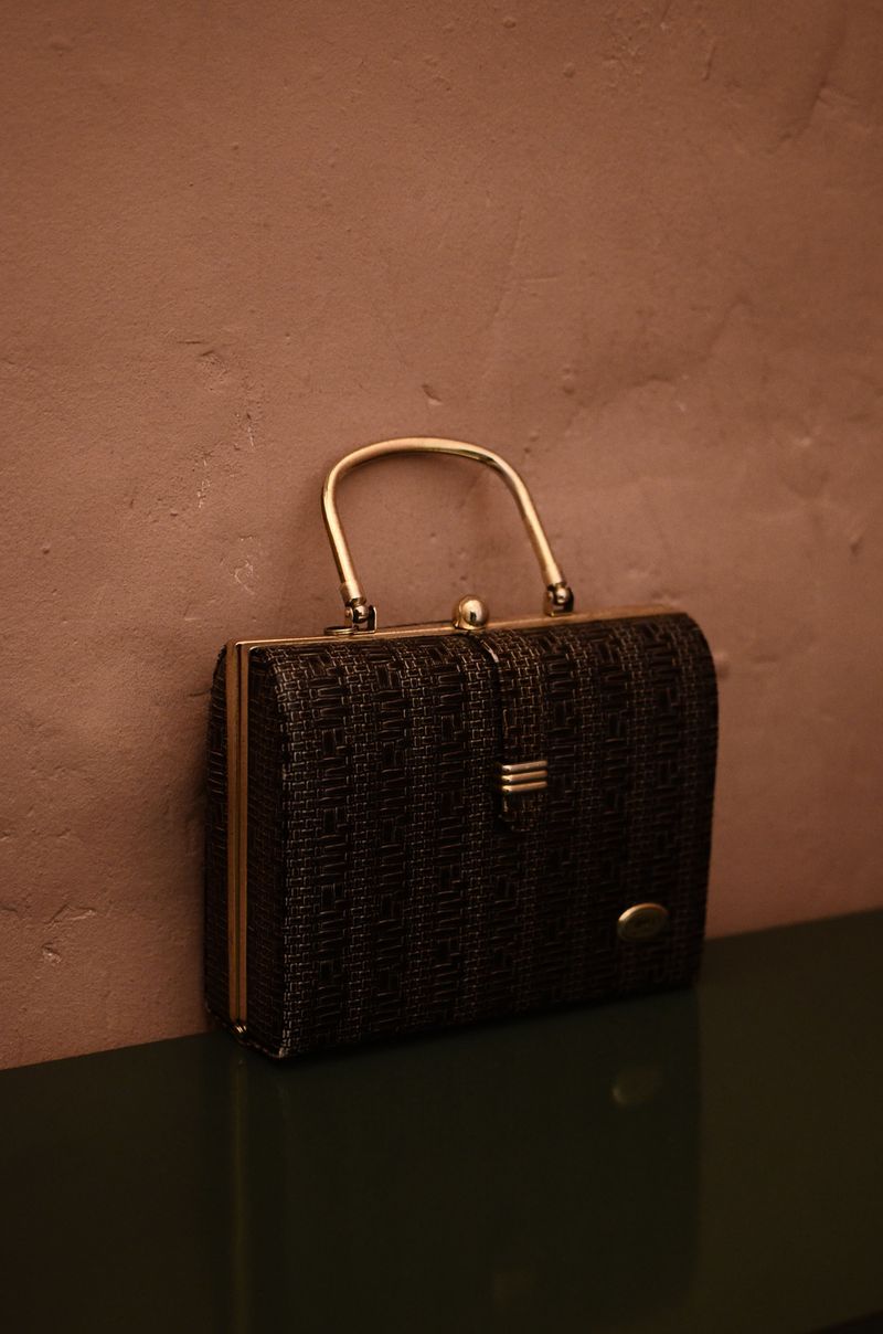 A Boxy Handbag with a Top Handle