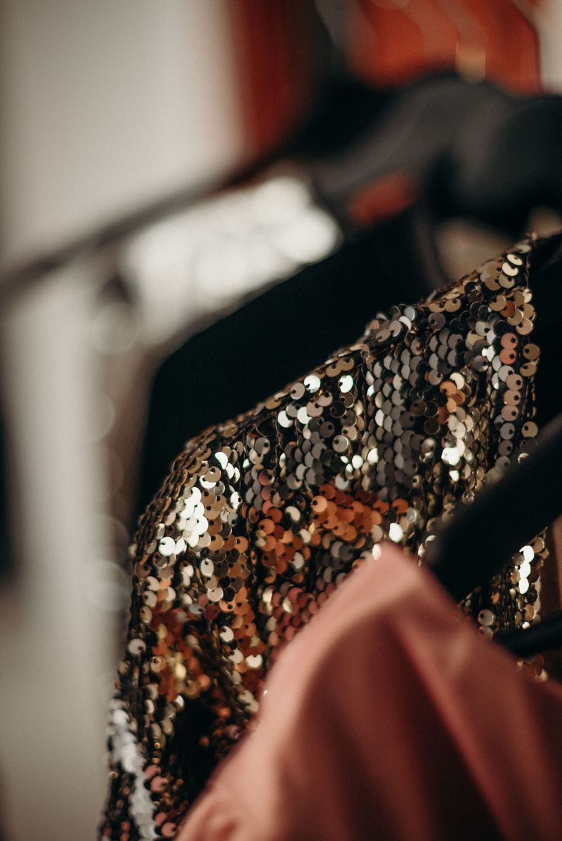A Sequined Party Dress for Events That Never Happen