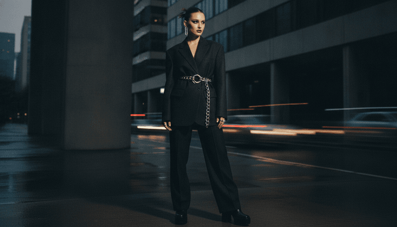 Add Interest to Monochrome Outfits